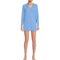 Langes Kapuzen-Badeshirt für Damen