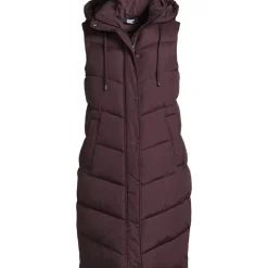 Lange Steppweste für Damen