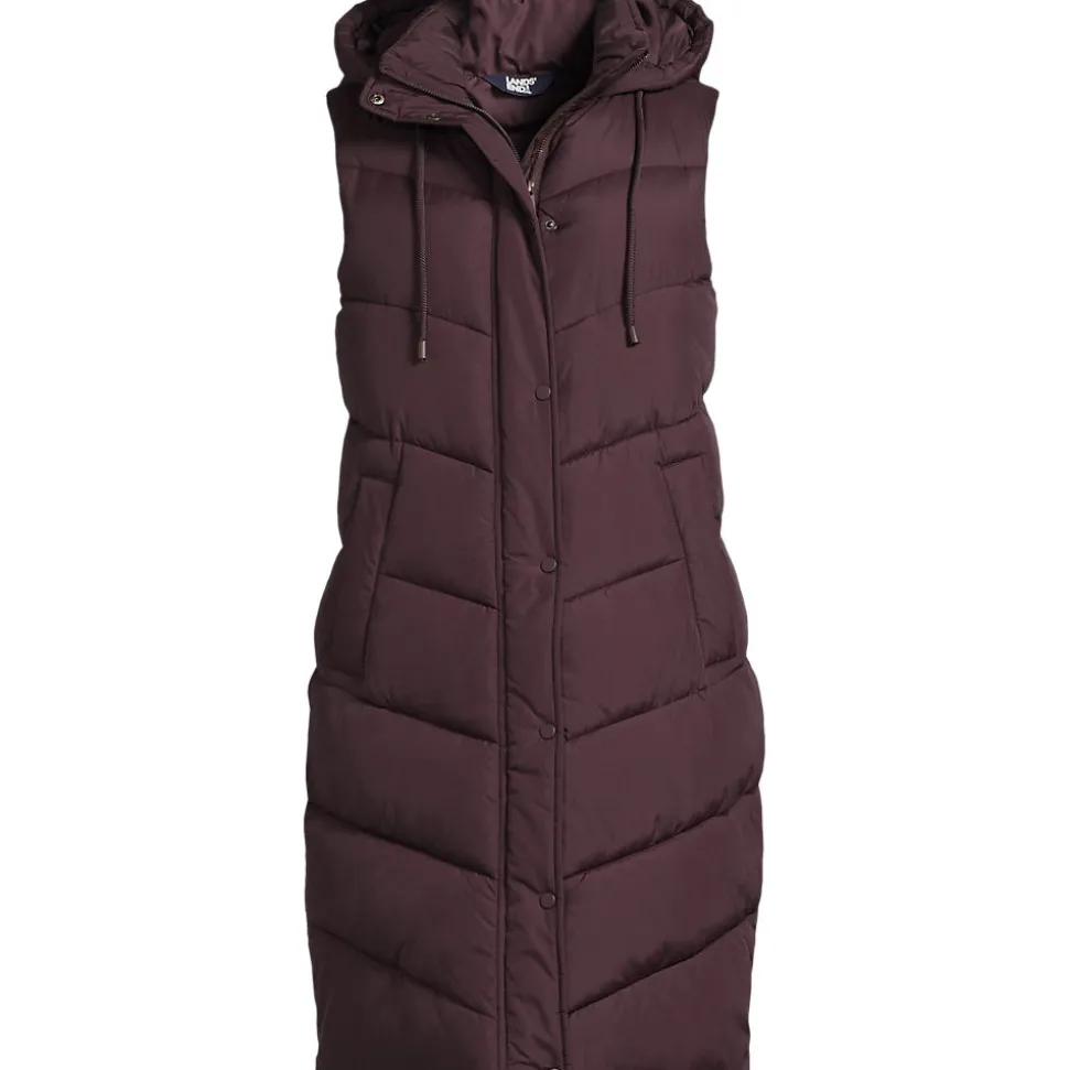 Lange Steppweste für Damen