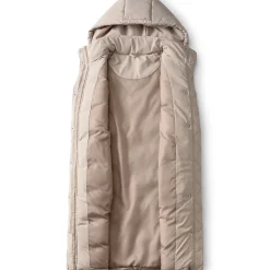 Lange Steppweste für Damen