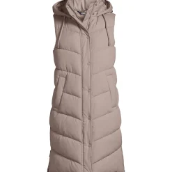 Lange Steppweste für Damen