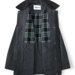 Lange Wachsjacke aus Baumwolle für Damen