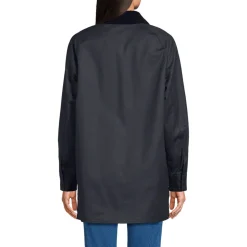 Lange Wachsjacke aus Baumwolle für Damen