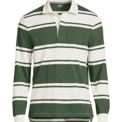 Langärmeliges Flammgarn-Rugbyshirt für Herren