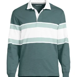 Langärmeliges Flammgarn-Rugbyshirt für Herren