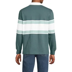 Langärmeliges Flammgarn-Rugbyshirt für Herren