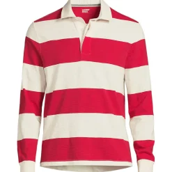 Langärmeliges Flammgarn-Rugbyshirt für Herren
