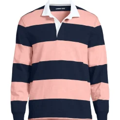 Langärmeliges Flammgarn-Rugbyshirt für Herren