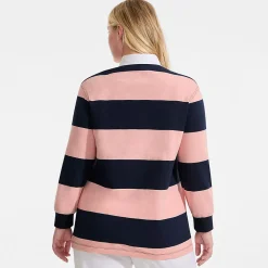 Langärmeliges Flammgarn-Rugbyshirt für Herren