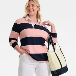 Langärmeliges Flammgarn-Rugbyshirt für Herren