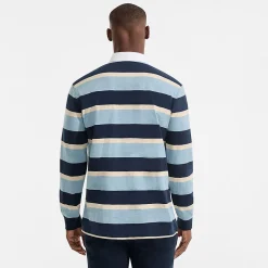 Langärmeliges Flammgarn-Rugbyshirt für Herren