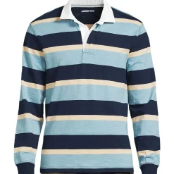 Langärmeliges Flammgarn-Rugbyshirt für Herren