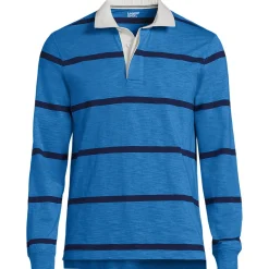 Langärmeliges Flammgarn-Rugbyshirt für Herren