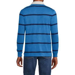Langärmeliges Flammgarn-Rugbyshirt für Herren