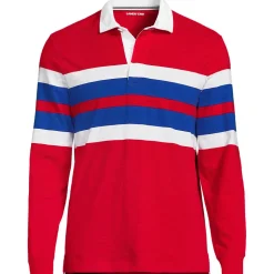 Langärmeliges Flammgarn-Rugbyshirt für Herren