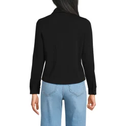 Langärmelige Supima-Jerseybluse für Damen