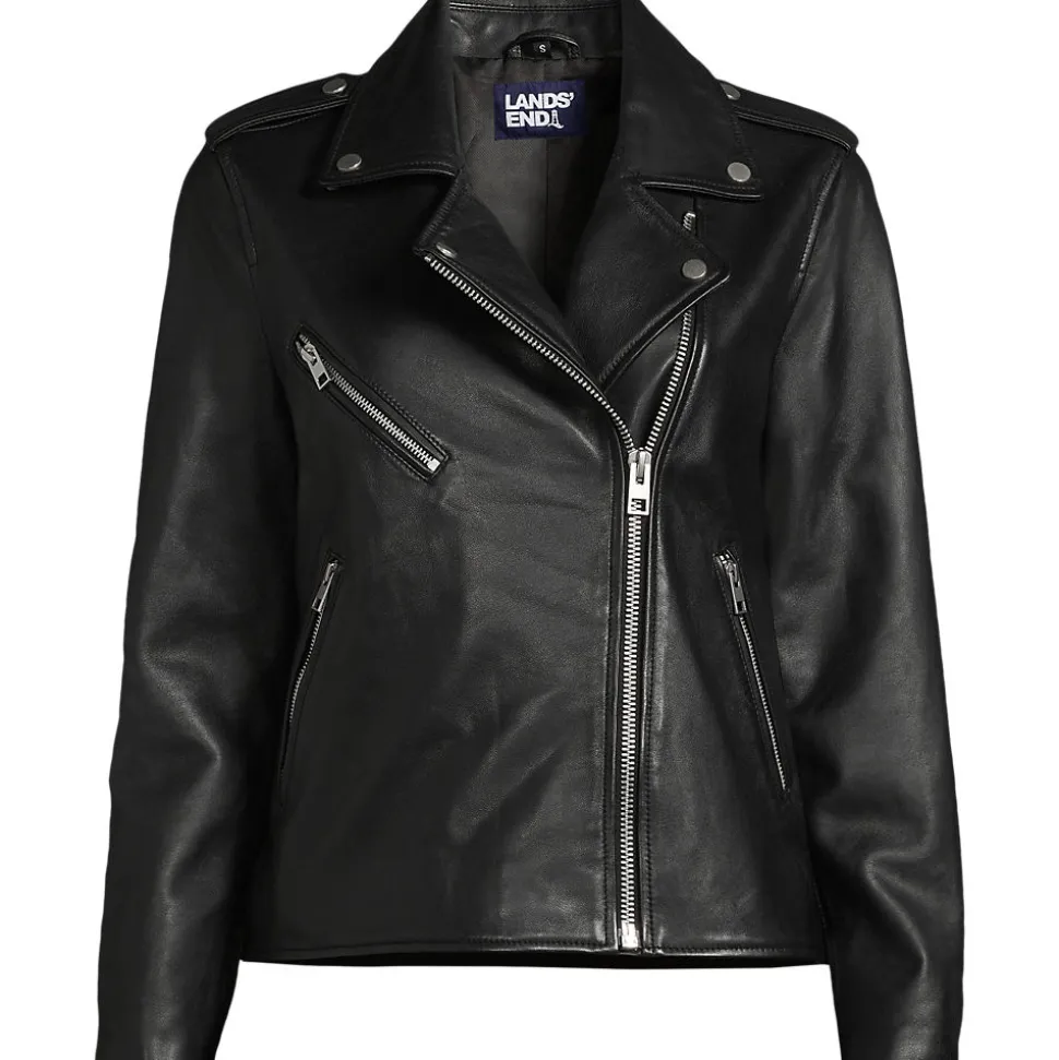 Leder-Bikerjacke für Damen