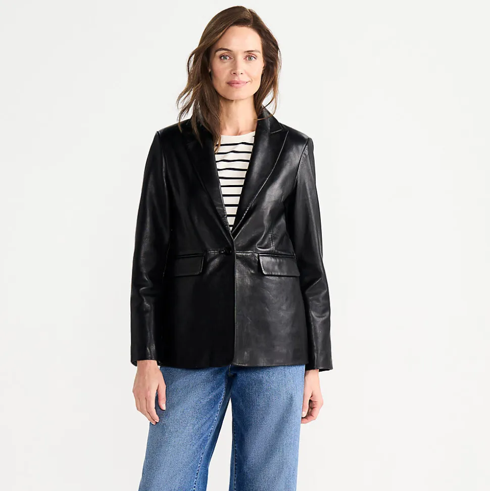 Lederblazer für Damen