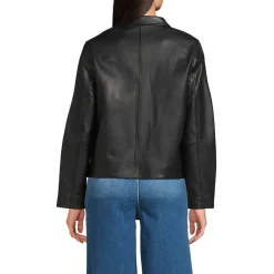 Lederjacke mit Reverskragen für Damen