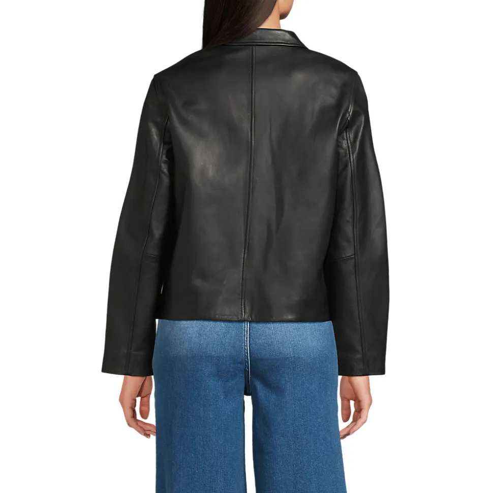 Lederjacke mit Reverskragen für Damen
