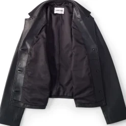 Lederjacke mit Reverskragen für Damen