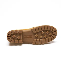 Leder-Pennyloafer mit Chunky Sohle für Damen