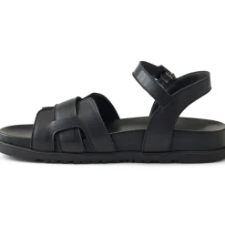 Ledersandalen mit Knöchelriemchen für Damen