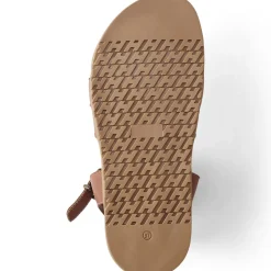 Ledersandalen mit Knöchelriemchen für Damen