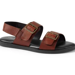 Leder-Sandalen mit Schnallen und Fersenriemen für Herren