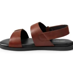 Leder-Sandalen mit Schnallen und Fersenriemen für Herren