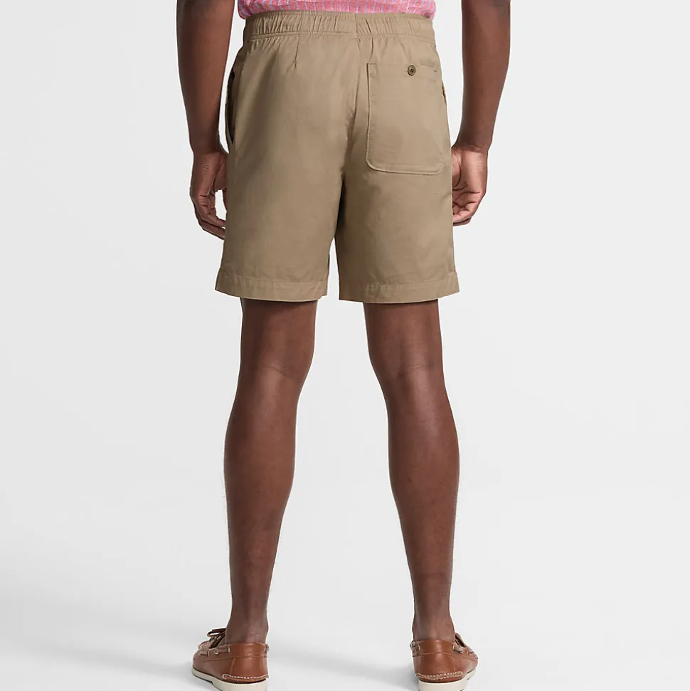 Leichte Chino-Shorts Classic Fit mit Dehnbund für Herren, 18 cm