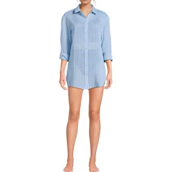 Leichtes, geripptes Strandkleid für Damen