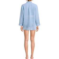 Leichtes, geripptes Strandkleid für Damen