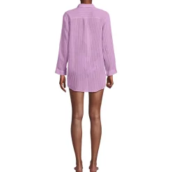 Leichtes, geripptes Strandkleid für Damen