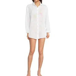 Leichtes, geripptes Strandkleid für Damen