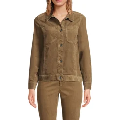 Leicht verkürzte Cordjacke für Damen
