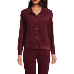Leicht verkürzte Cordjacke für Damen