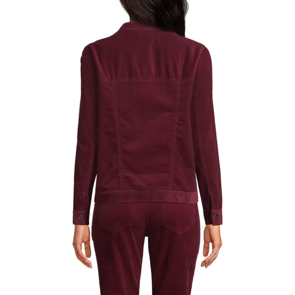 Leicht verkürzte Cordjacke für Damen