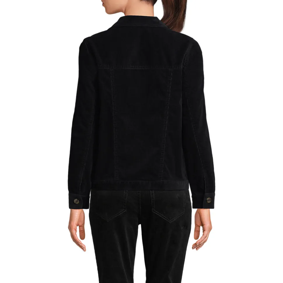 Leicht verkürzte Cordjacke für Damen