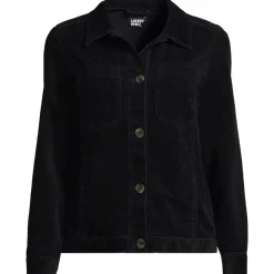 Leicht verkürzte Cordjacke für Damen