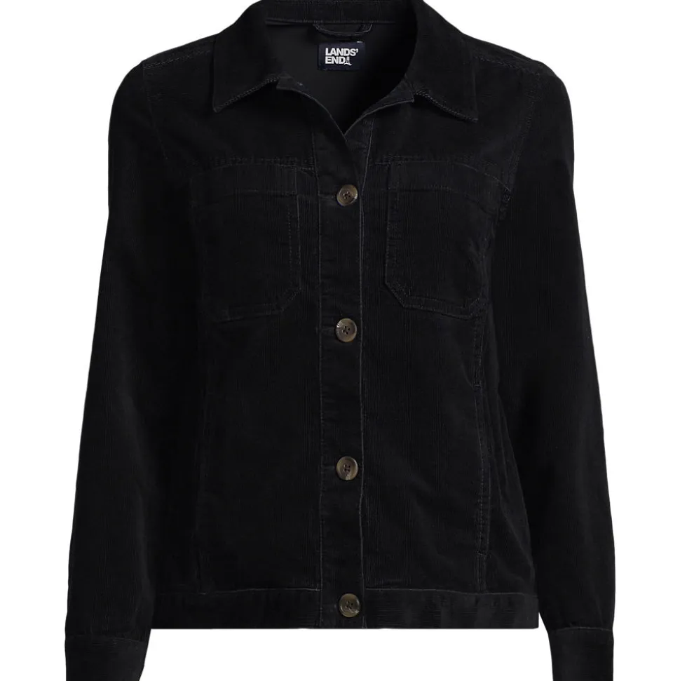Leicht verkürzte Cordjacke für Damen