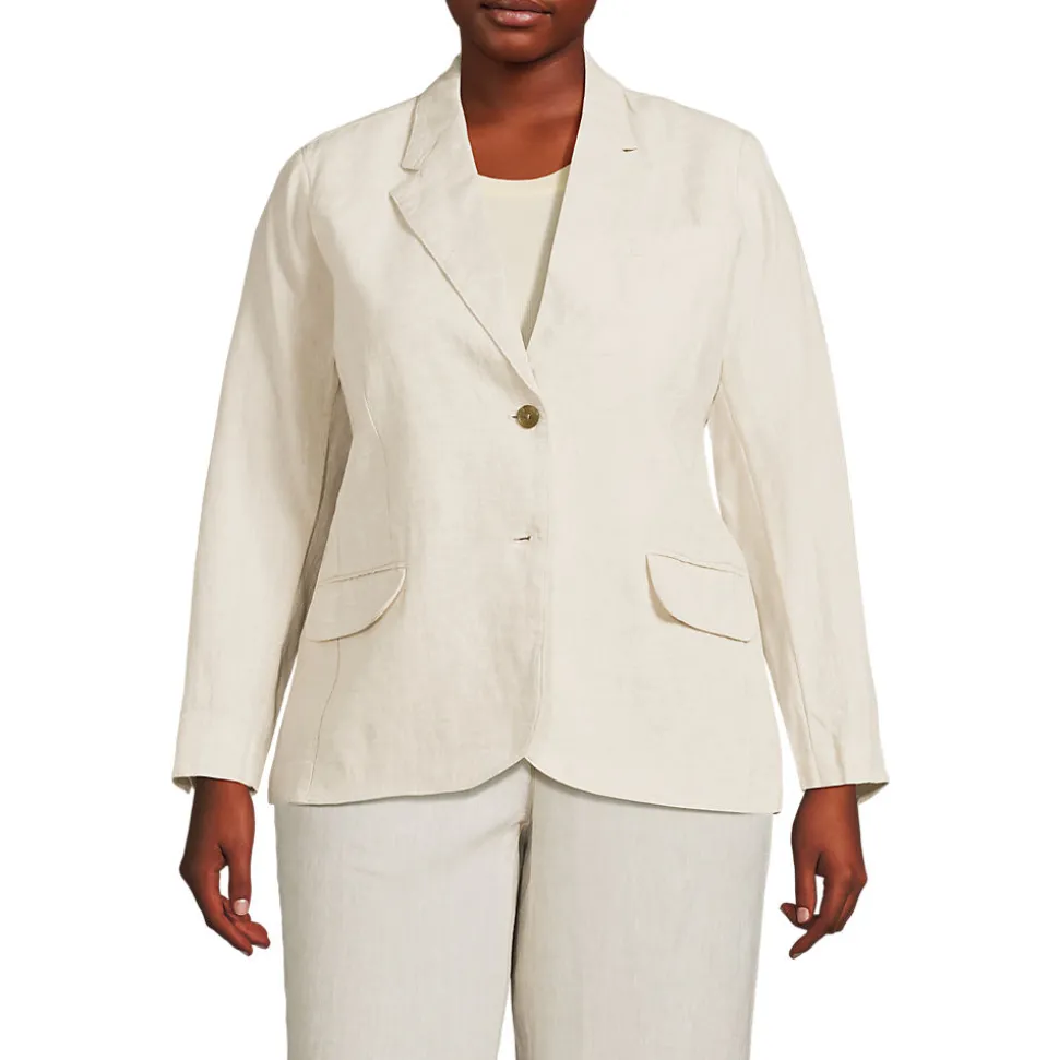 Leinenblazer für Damen in Plus-Größe