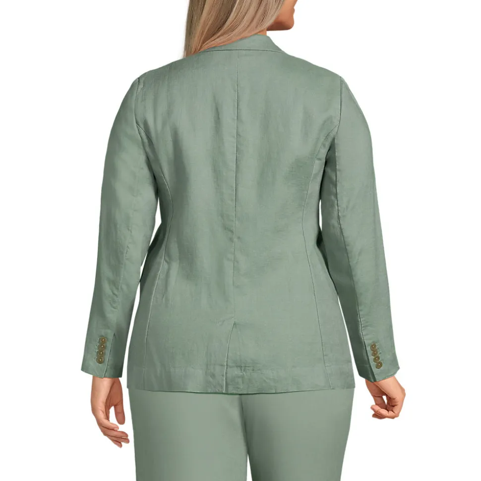 Leinenblazer für Damen in Plus-Größe