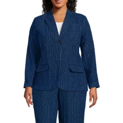 Leinenblazer für Damen in Plus-Größe
