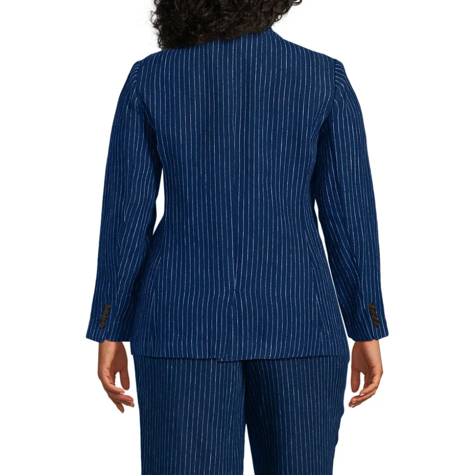 Leinenblazer für Damen in Plus-Größe