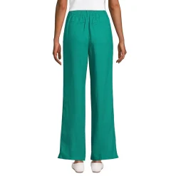Leinenhose High Waist mit weitem Bein für Damen