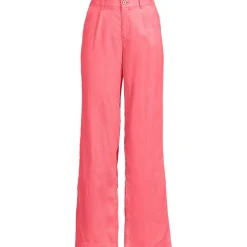 Leinenhose High Waist mit weitem Bein für Damen