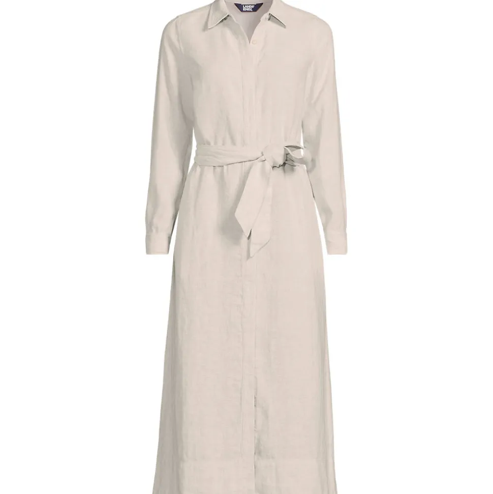 Leinen-Midikleid für Damen