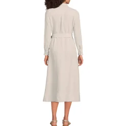 Leinen-Midikleid für Damen