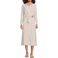Leinen-Midikleid für Damen